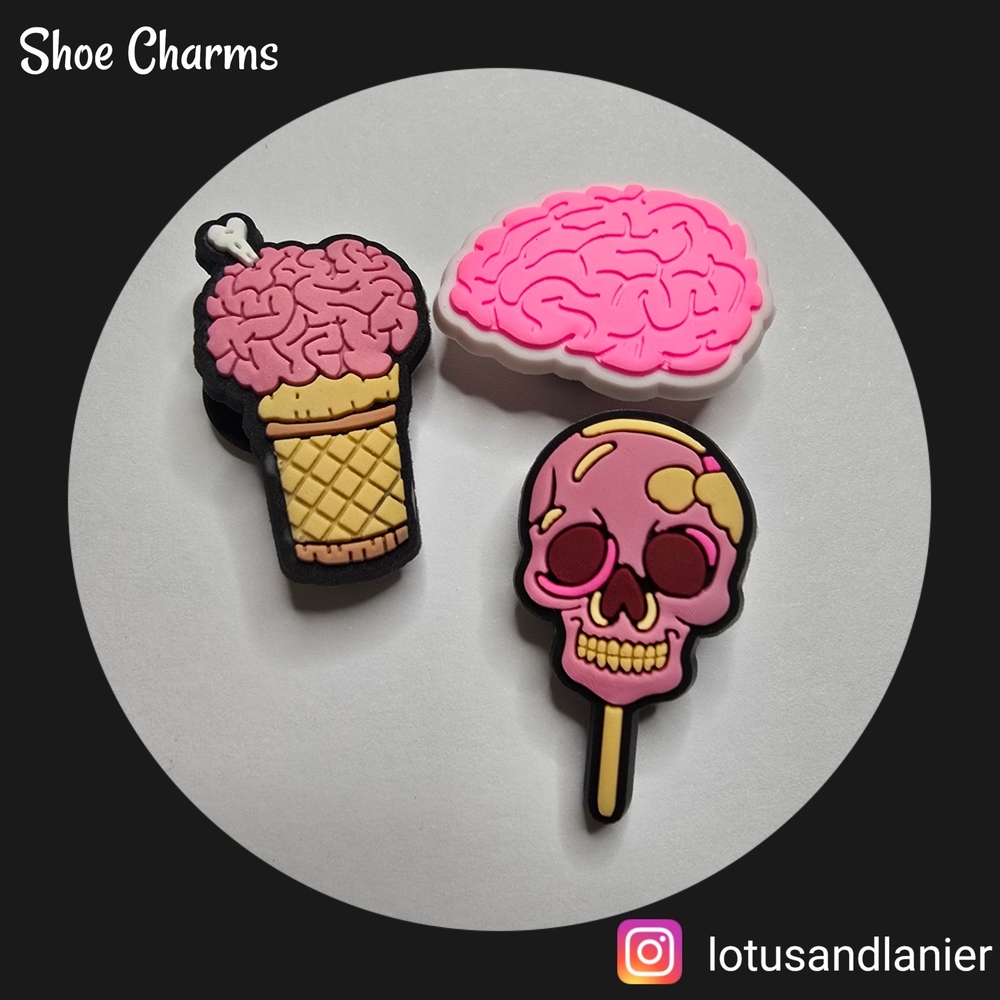 Shoe Charms Brainiac Set Of 3